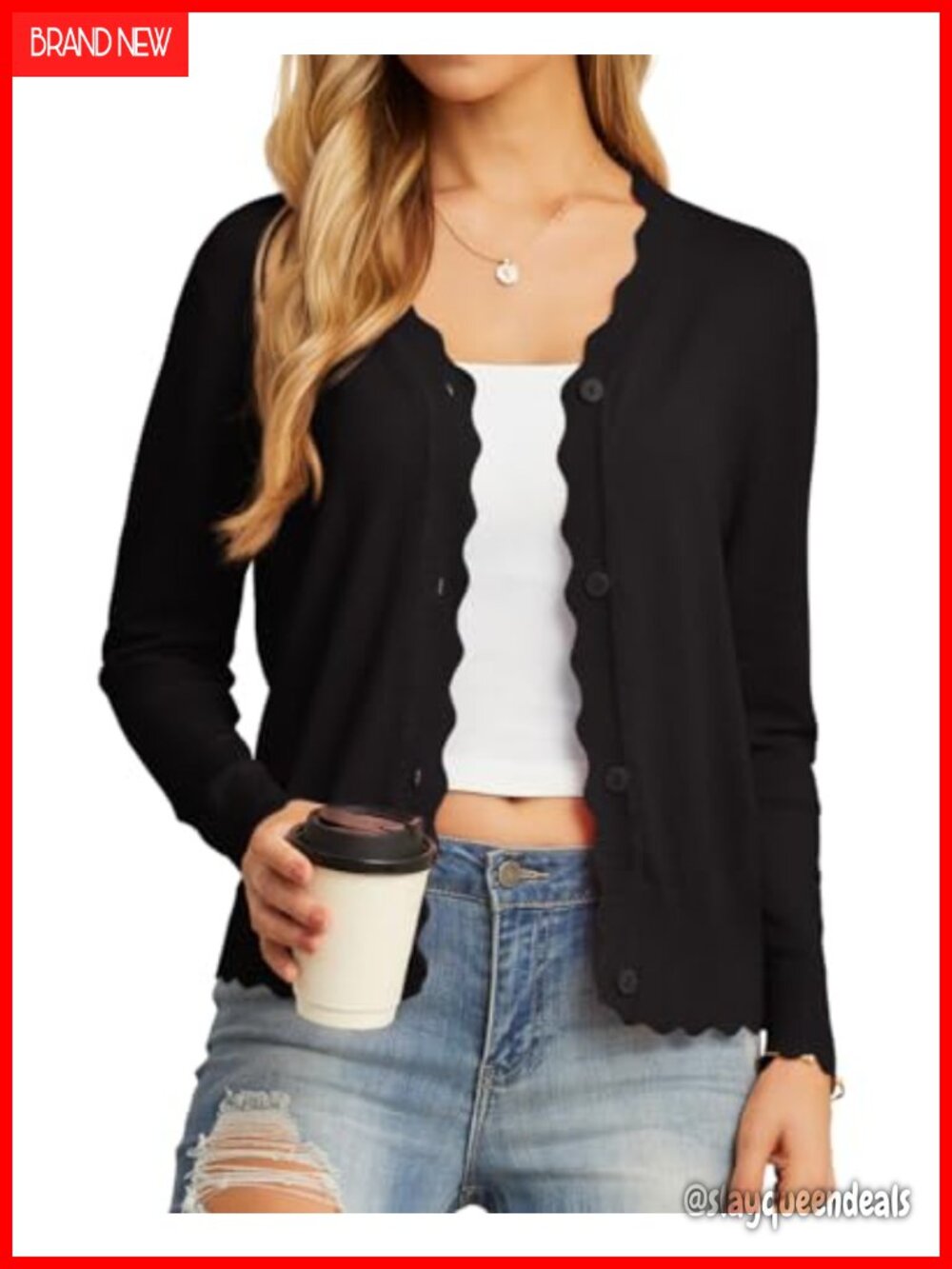 Lightweight Button Down V-Neck Long Sleeve Cardigan Sweater
